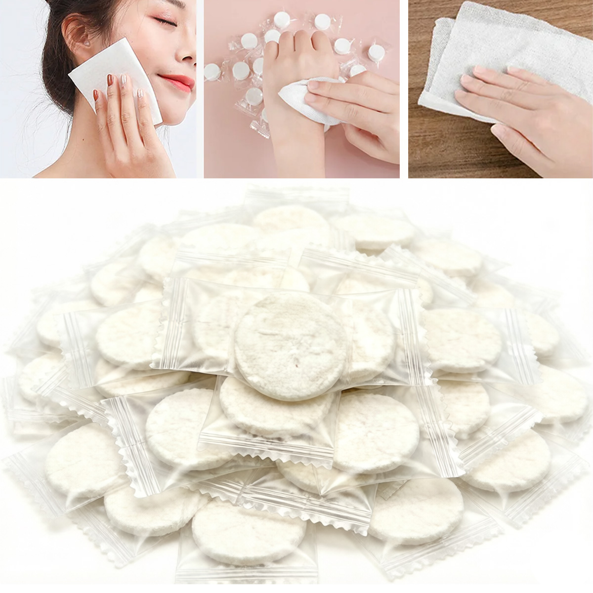 Home Textiles Face Towel - 100 Pezzi di Asciugamani Compressi Portatili