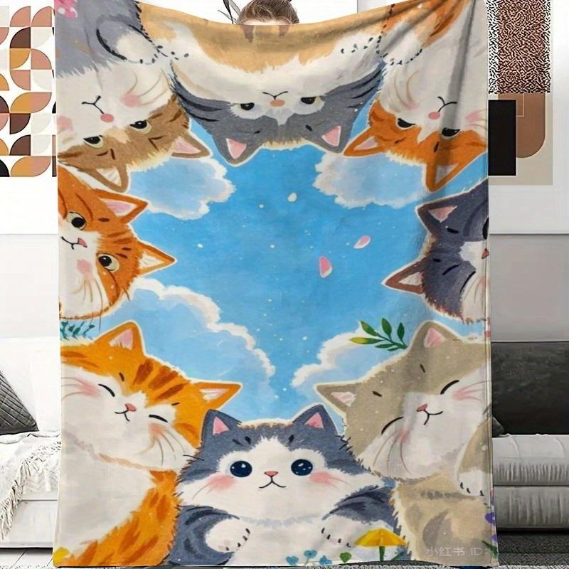 Home Textiles Face Towel - Coperta in flanella con motivo a