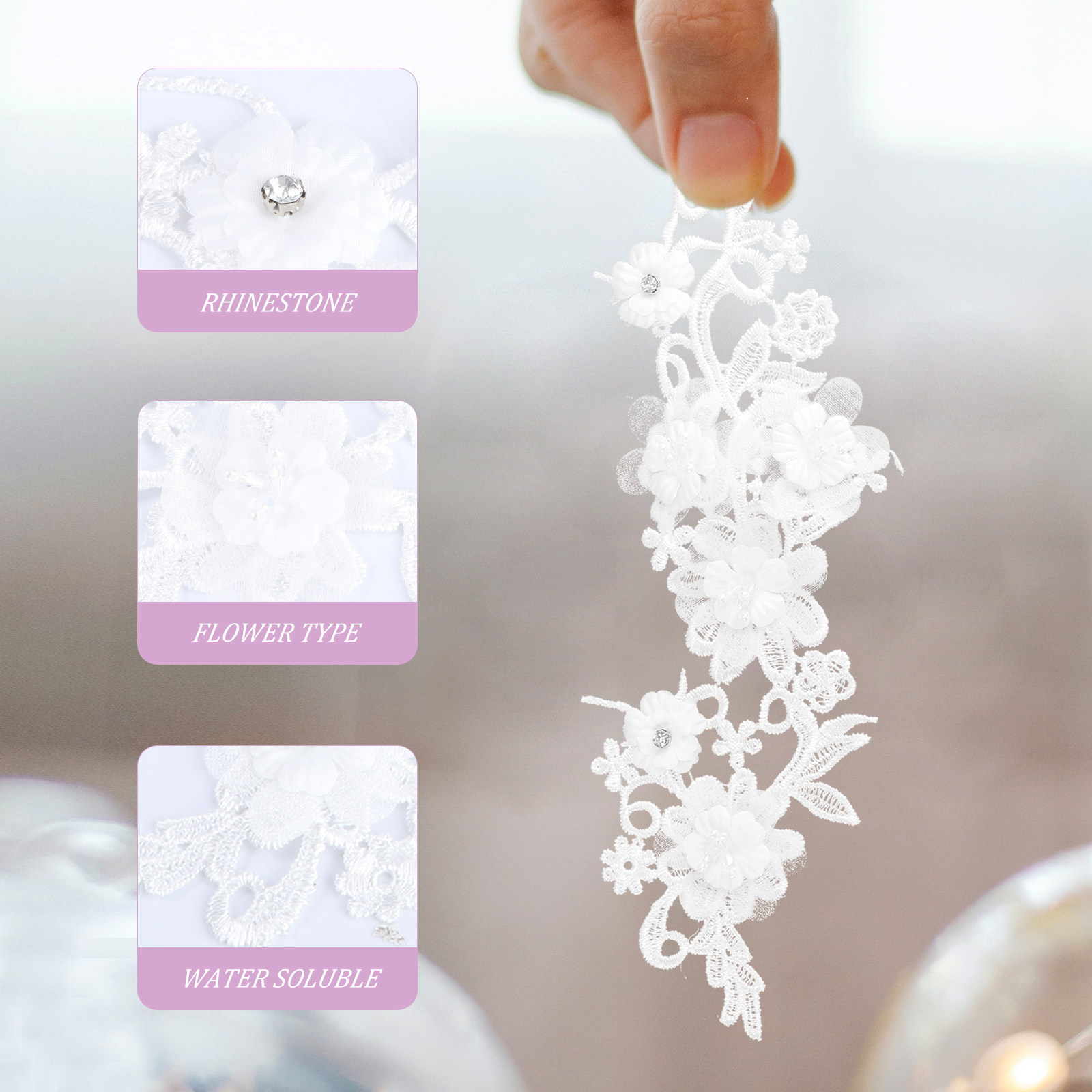 1 paio di nastri in pizzo flor - Home Textiles Premium recensione e prezzo